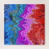 「放射反射」カラフル抽象芸術 ジグソーパズル (横)