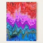 「放射反射」カラフル抽象芸術 プランナー手帳 (裏面)