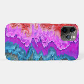 「放射反射」カラフル抽象芸術 Case-Mate iPhoneケース (裏面(横))