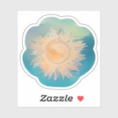 放射太陽の開花 シール (シート)