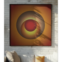 放射層：同心円状のサンセット色相調和