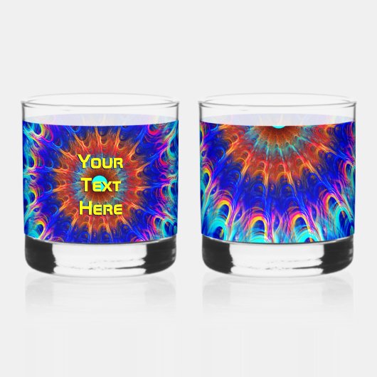 放射帯 ウイスキーグラス (裏面)