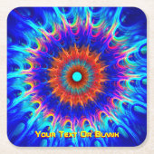 放射帯 スクエアペーパーコースター (正面)