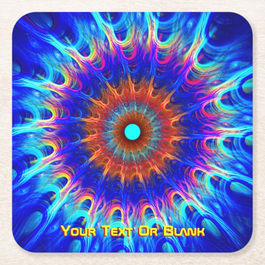 放射帯 スクエアペーパーコースター (正面)