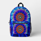 放射帯 プリントバックパック (正面)