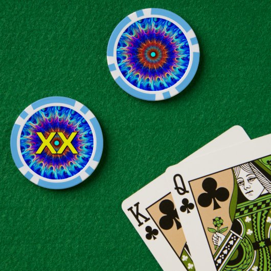 放射帯 ポーカーチップ (ポーカーテーブル (ダブル))