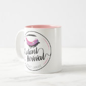 放射復活のロゴのマグ ツートーンマグカップ (正面左)