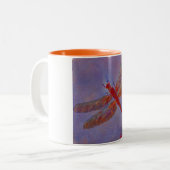 放射微光のトンボ ツートーンマグカップ (正面左)