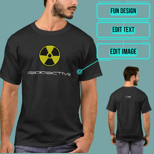 放射性カスタマイズ可能T型 Tシャツ