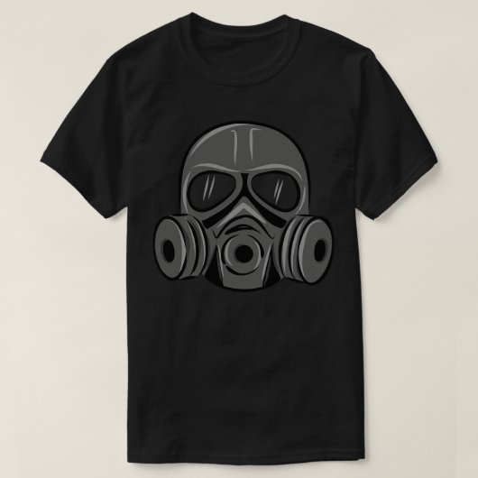 放射性ガスマスク Tシャツ (デザイン正面)
