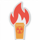 放射性コーヒー シール (正面)