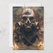 放射性ゾンビ生物戦争ハロウィーン 招待状 (裏面)