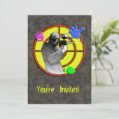 放射性ネオンペイントボールの射手 招待状 (スタンド正面)