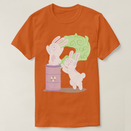 放射性バニー Tシャツ (デザイン正面)