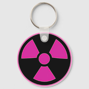 放射性ピンクのKeychain キーホルダー