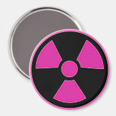 放射性ピンク磁石 マグネット (正面/裏面)