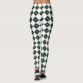 放射性市松模様にクモ レギンス (裏面)