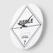 放射性核分裂性物質輸送プレート時計 ラージ壁時計 (傾斜)