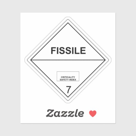 放射性物質輸送標識の核分裂 シール (シート)