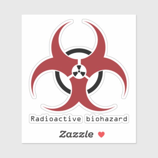 放射性生物学的災害［有害物質］ シール (シート)