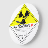 放射性輸送用プレート猫2時計 ラージ壁時計 (傾斜)