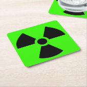 放射性 スクエアペーパーコースター (アングル)