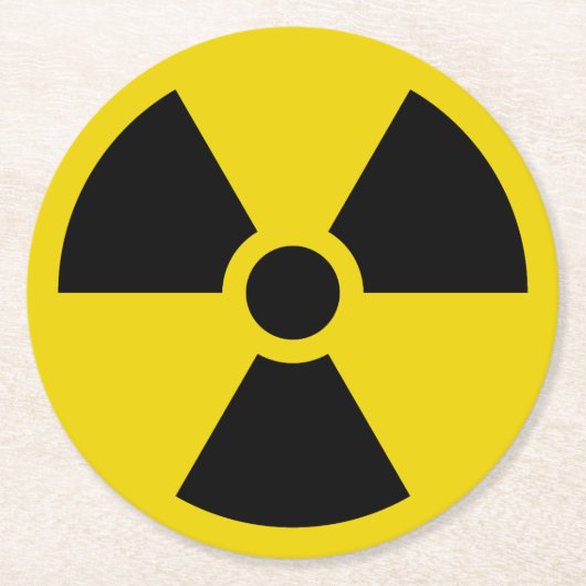 放射性 ラウンドペーパーコースター (正面)