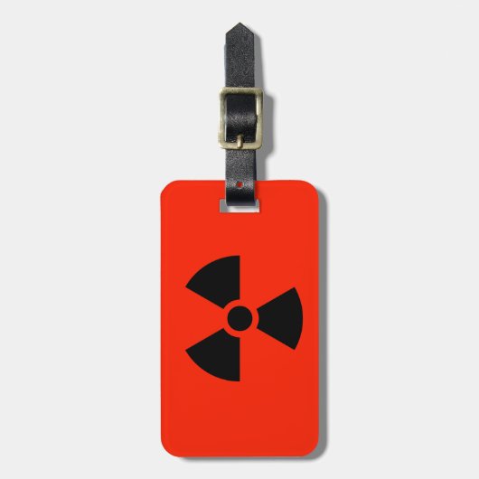 放射性 ラゲッジタグ (正面縦)