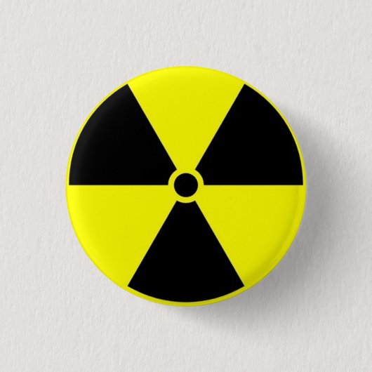 放射性 缶バッジ (正面)