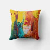 放射抽象芸術装飾用クッション クッション (裏面)