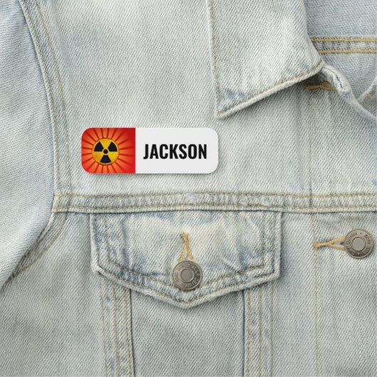 放射放射シンボル 名札 (インサイチュ)