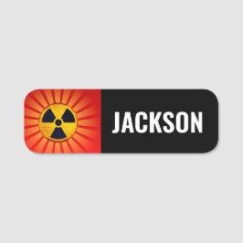 放射放射シンボル 名札