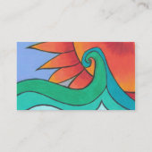 放射日没の名刺のテンプレート 名刺 (裏面)