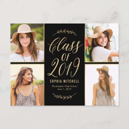 放射枝の卒業発表 ポストカード (正面)