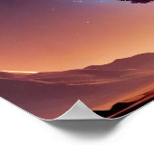 放射根：生命の木インスパイアの芸術的 ポスター (角)