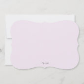 放射水彩画のシャクヤク 招待状 (裏面)