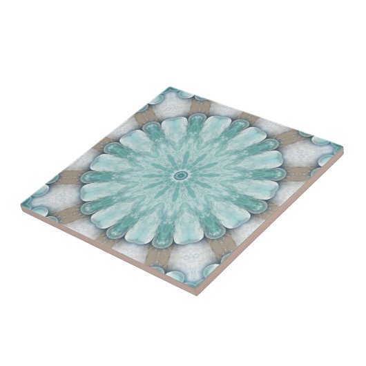 放射海幾何学的デザイン浴室用タイル タイル (側面)