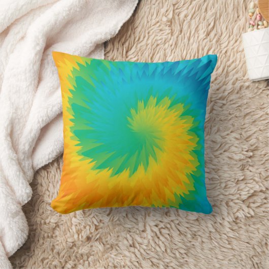 放射渦 クッション (ブランケット)