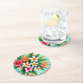 放射熱帯フローラ交響曲 ペーパーコースター (インサイチュ)