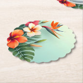 放射熱帯フローラ交響曲 ペーパーコースター (アングル)