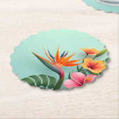 放射熱帯フローラ交響曲 ペーパーコースター (アングル)