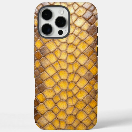 放射爬虫類:黄色いヘビの皮 Case-Mate iPhoneケース (裏面)