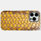 放射爬虫類:黄色いヘビの皮 Case-Mate iPhoneケース (裏面 (横))