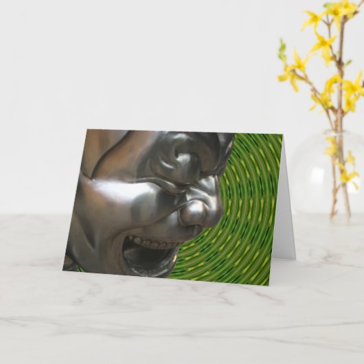 放射状に幸せ カード (黄色い花)