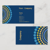 放射状の点は名刺を速作成します 名刺 (正面/裏面)