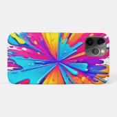 放射状カラーバーストアート Case-Mate iPhoneケース (裏面(横))