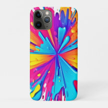 放射状カラーバーストアート