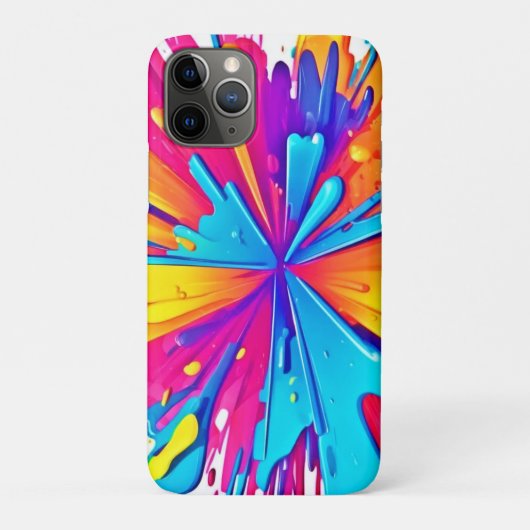 放射状カラーバーストアート Case-Mate iPhoneケース (裏)