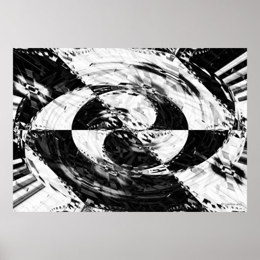 放射状パターン1 ポスター (正面)