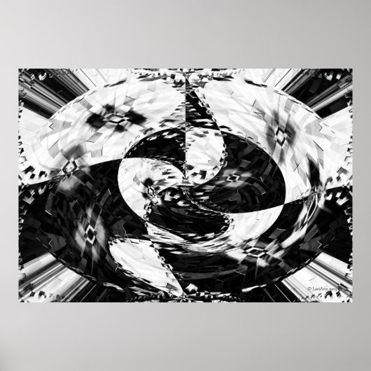 放射状パターン2 ポスター (正面)